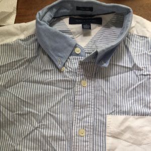 Men's blue and white Party Shirt Fun shirt